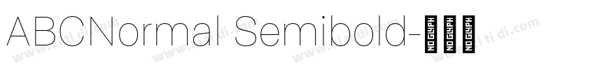 ABCNormal Semibold字体转换